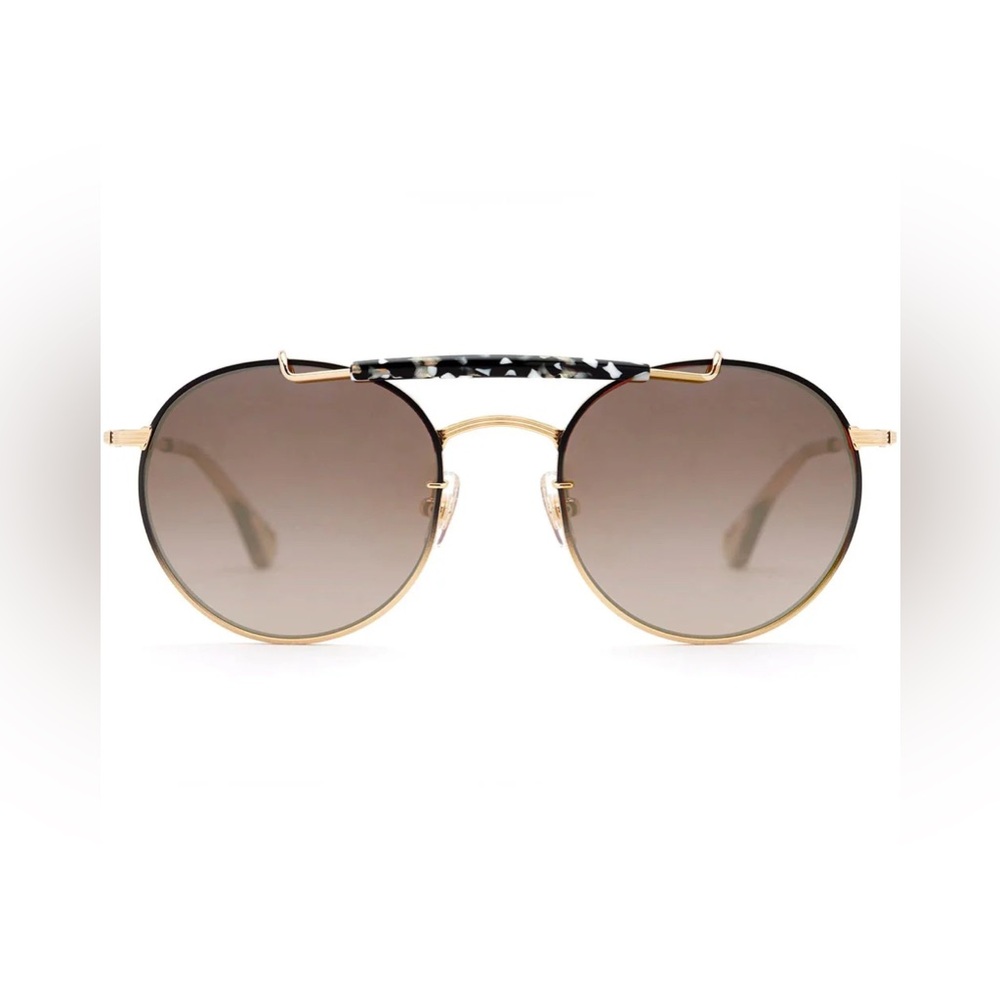 Krewe SHELBY | MATTE BLACK FADE TO 24K + PLUME MIRRORED - new in box, never worn
